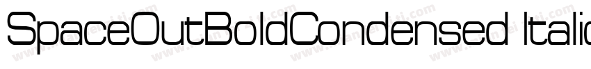 SpaceOutBoldCondensed Italic字体转换